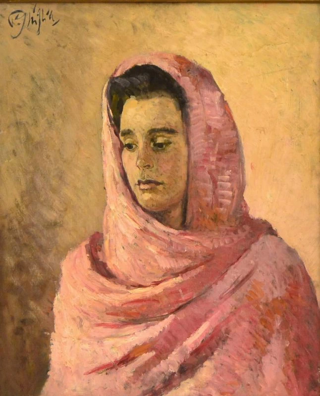Figura femminile con scialle